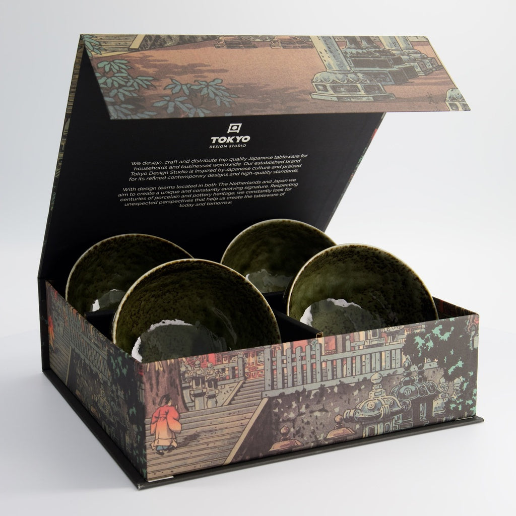 Bowl-Geschenkset Shinryoku Green 4er-Set, je 500 ml