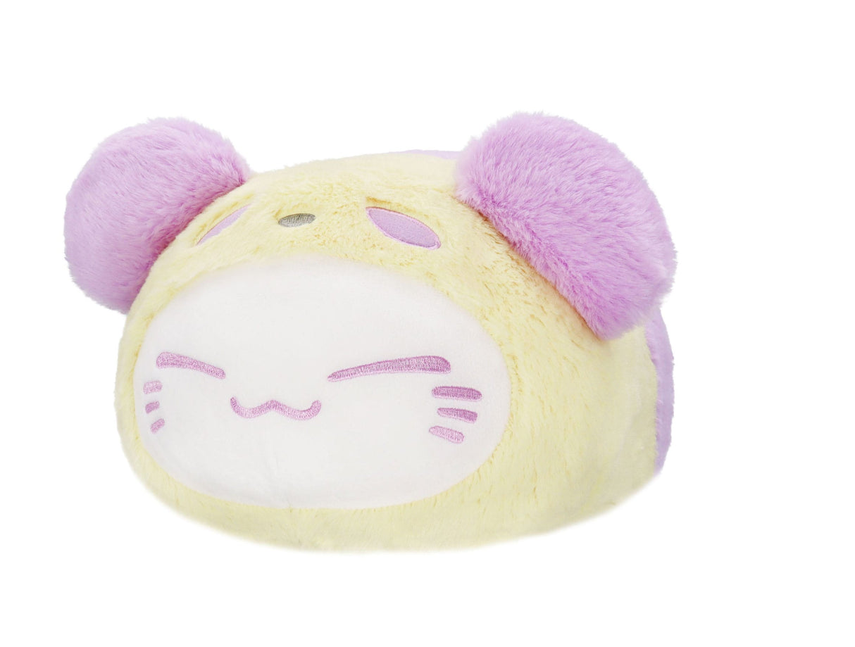 Nemuneko Cat Big Panda Purple Pastell | Plüschfigur 33 cm