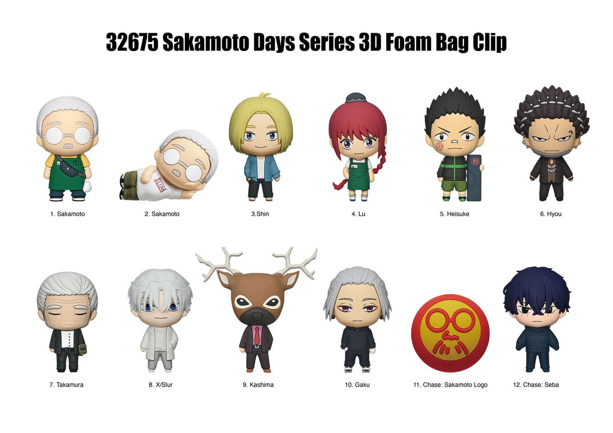 Sakamoto Days | 3D PVC-Taschenanhänger | Series 2