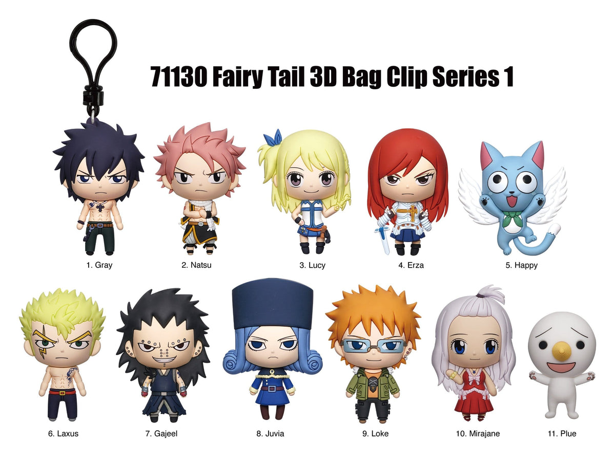 Fairy Tail | 3D PVC-Taschenanhänger | Series 1