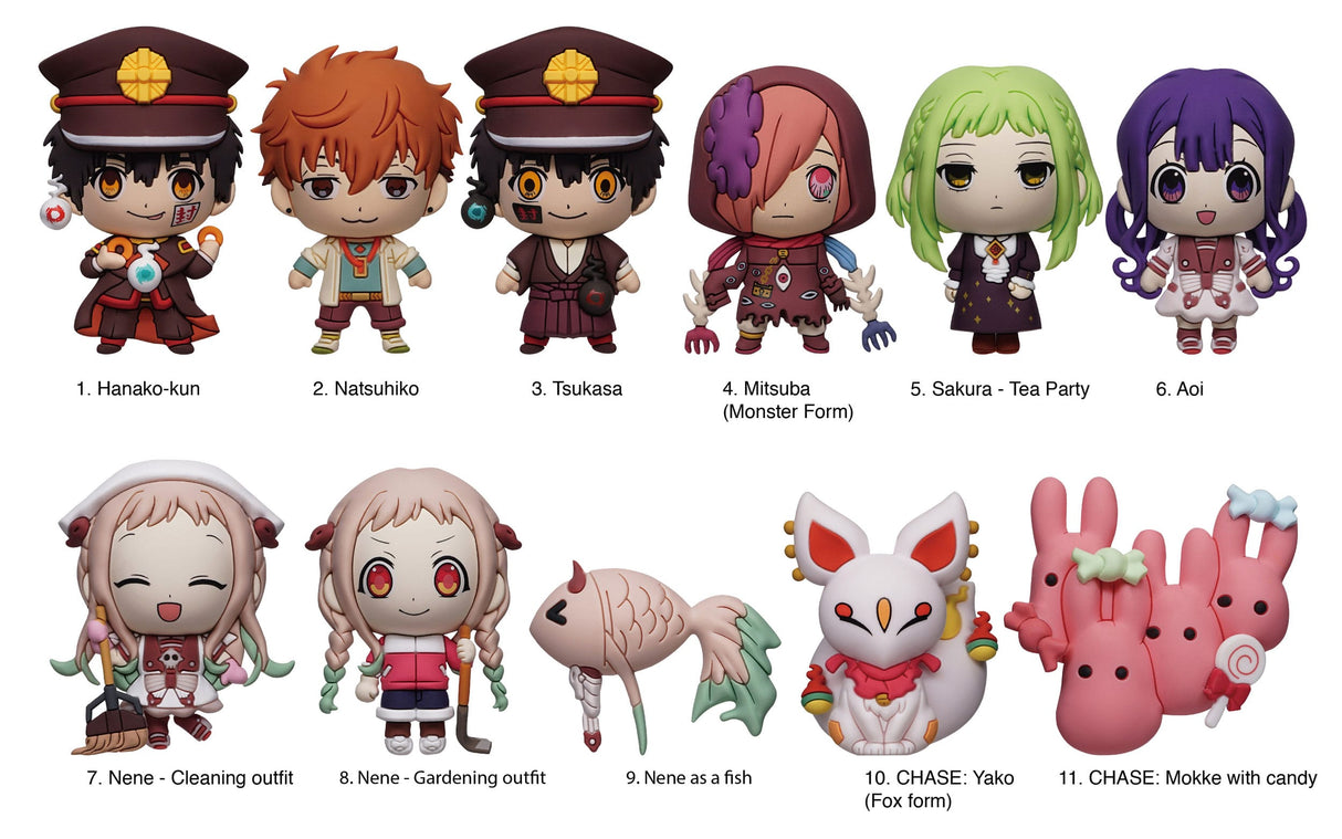 Toilet-Bound Hanako-kun | 3D PVC-Taschenanhänger | Serie 2