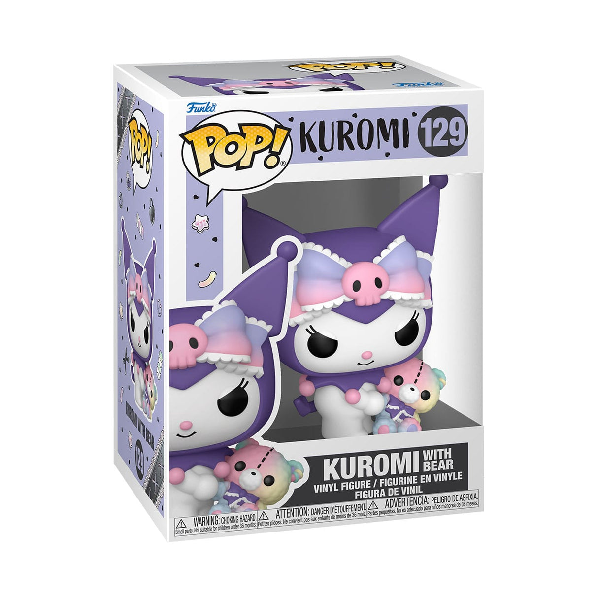 Kuromi w/ Bear | Sanrio | POP!&Buddy Vinyl Figur 9 cm