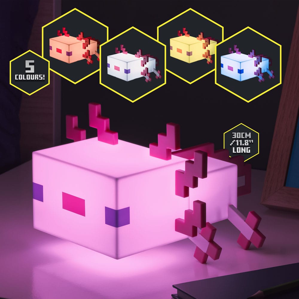 Axolotl | Minecraft | Lampe 21 cm