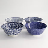 Nippon Blue Bowl-Geschenkset Japonism 4er-Set, je 500 ml