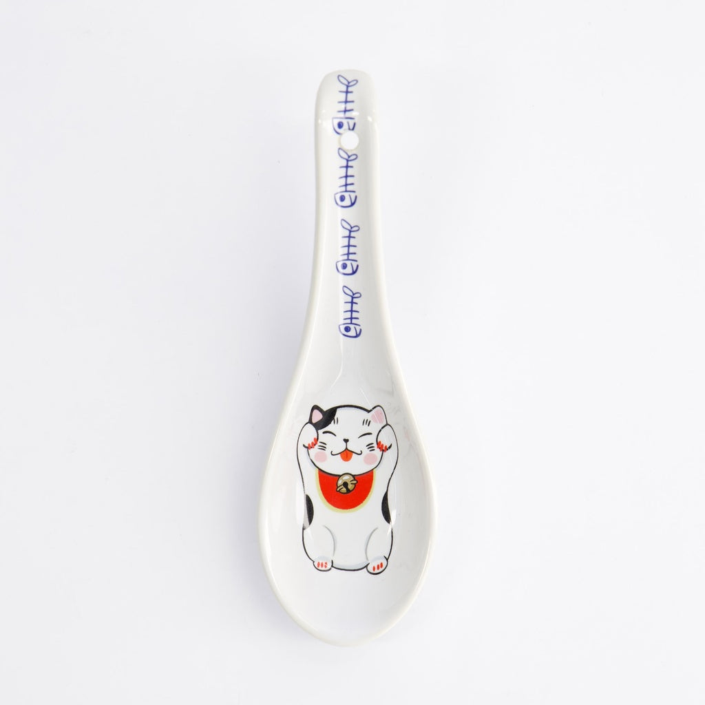 Kawaii Lucky Cat Neko | Rot | Löffel