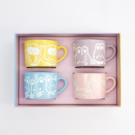 Tassen-Geschenkset ''Kawaii Animals''