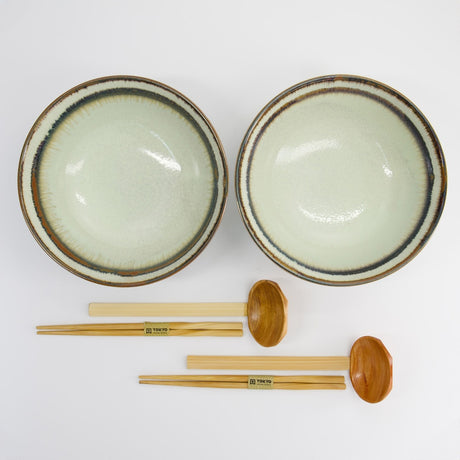 Ramen-Geschenkset Wasabi Japan 6-teilig 1300 ml