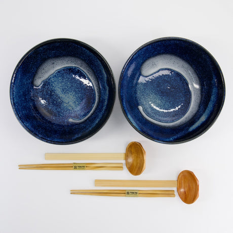 Ramen-Geschenkset Izayoi Blue 6-teilig 1300 ml