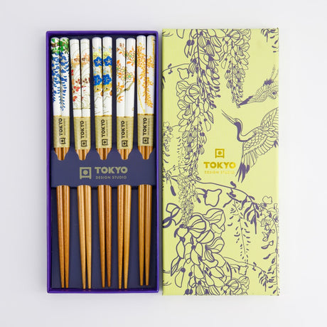 Essstäbchen-Geschenkset „Floral Patterns“