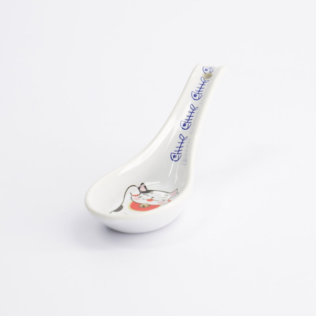 Kawaii Lucky Cat Neko | Rot | Löffel