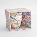 Kawaii Animals | Bunt Pastell | Tasse mit Geschenkbox 340  ml