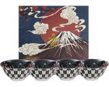 Rice Bowl-Geschenkset Asakusa Kabuki 4er-Set, je 550ml