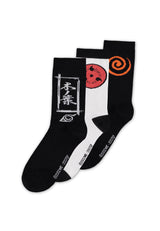 Sasuke Symbol | Naruto Shippuden | Socken 3er-Pack (Größe 43–46)