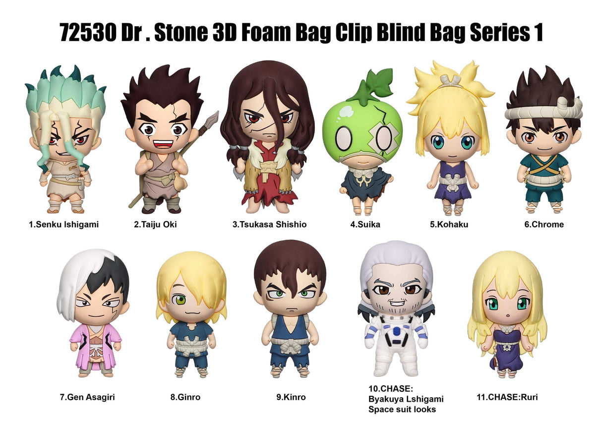 Dr. Stone | 3D PVC-Taschenanhänger | Serie 1