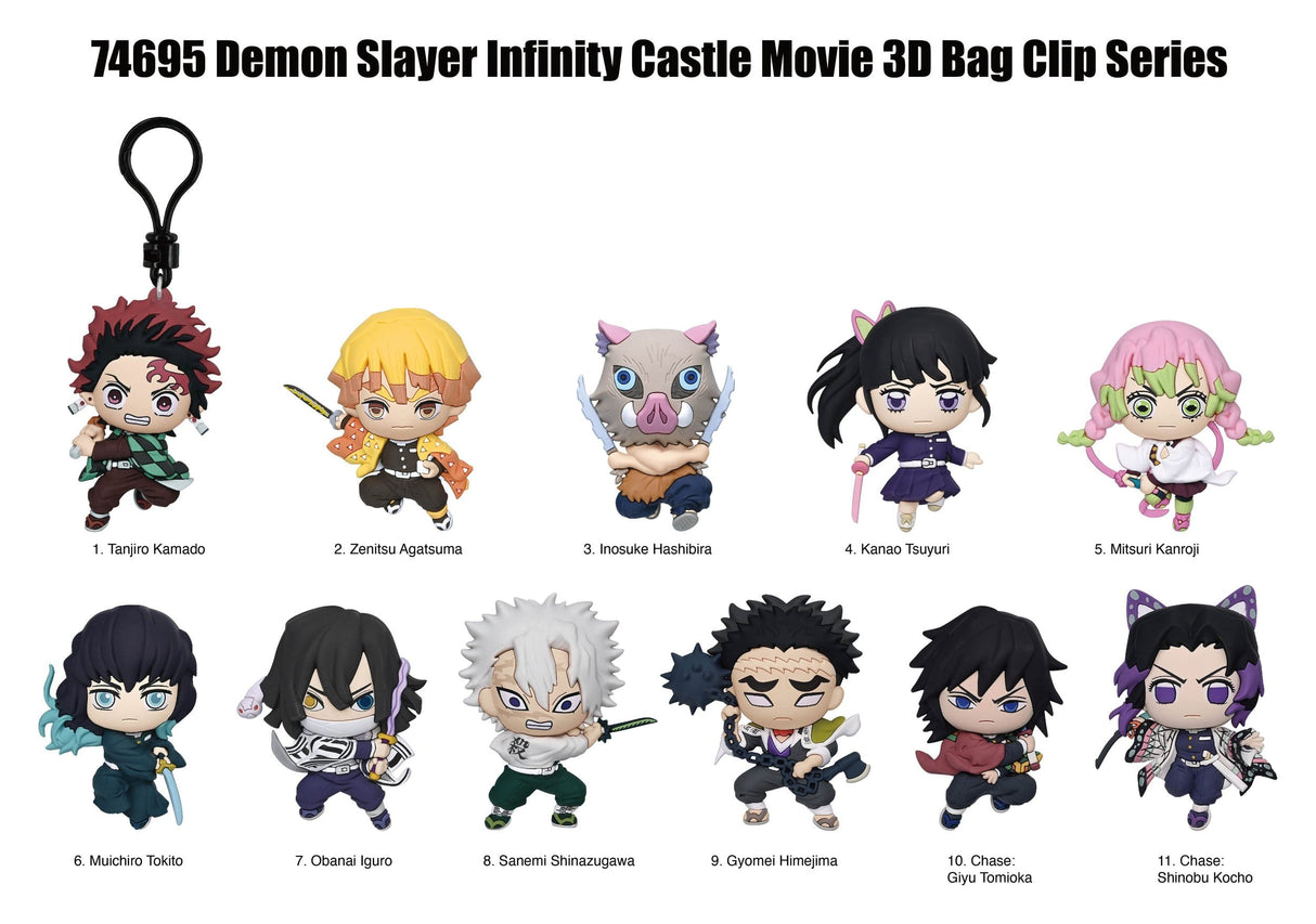 Demon Slayer Infinity Castle | 3D PVC-Taschenanhänger | Serie 1