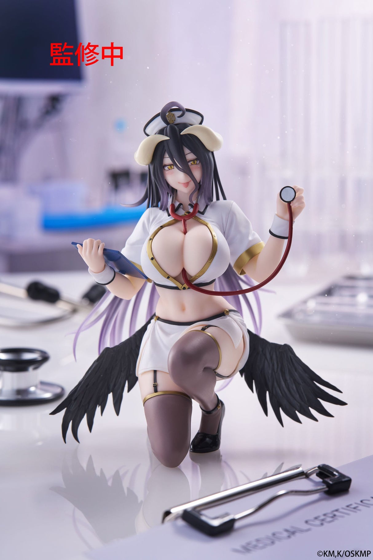 Albedo (Nurse Version) | Overlord | Desktop Cute PVC Figure 13 cm