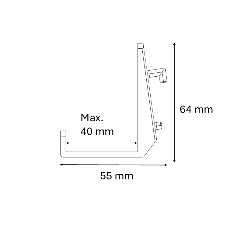 MG Hook | Max - 4cm