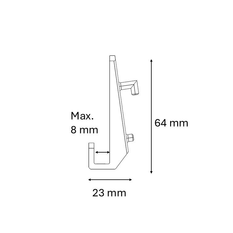 MG Hook | Slim - 0,8cm