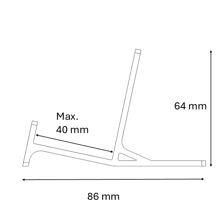 MG Stand | Max - 4cm