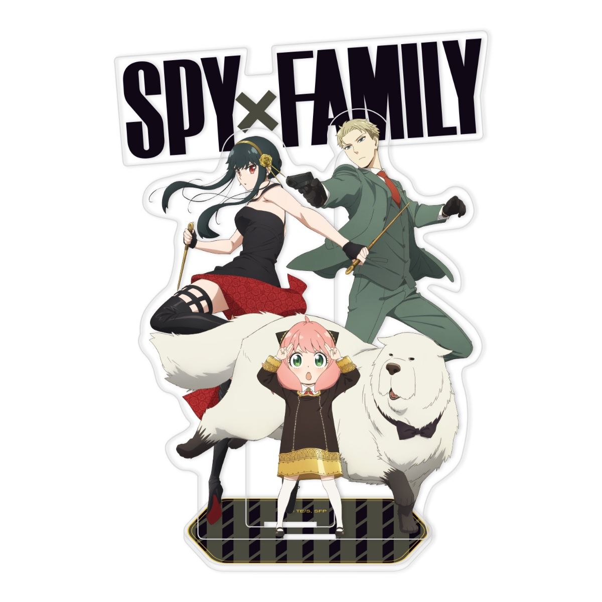 Anya, Yor, Loid & Bond | Spy x Family | Acrylstand - Holographic 14 cm