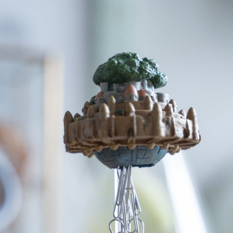 Magnet Flying Castle | Das Schloss im Himmel | Resin Statue 13 cm
