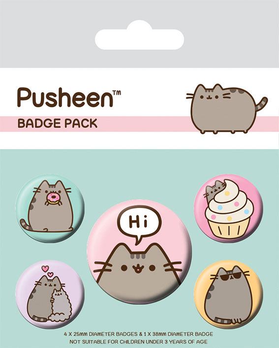 Pusheen Says Hi | Pusheen | Ansteckpins 5er Pack