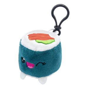 Maki Sushi mit Lachs | Plushi | Plüschfigur-Schlüsselanhänger 7 cm