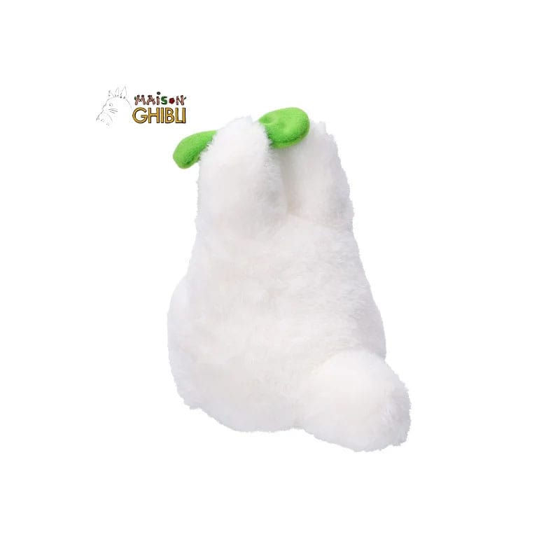 Mein Nachbar Totoro with Leaf (weiß) | Plüschfigur 19 cm